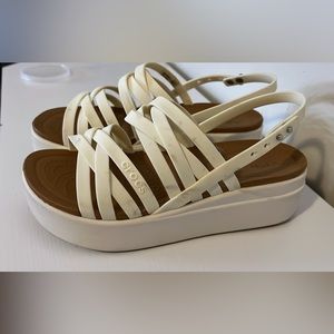 White crocs size 6 used